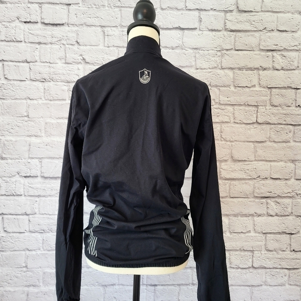 Campagnolo black rain proof cycling zipper closure windbreaker jacket size S - Picture 8 of 13